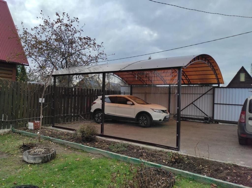 Прозрачные шторы ПВХ для навеса под автомобиль в Орле